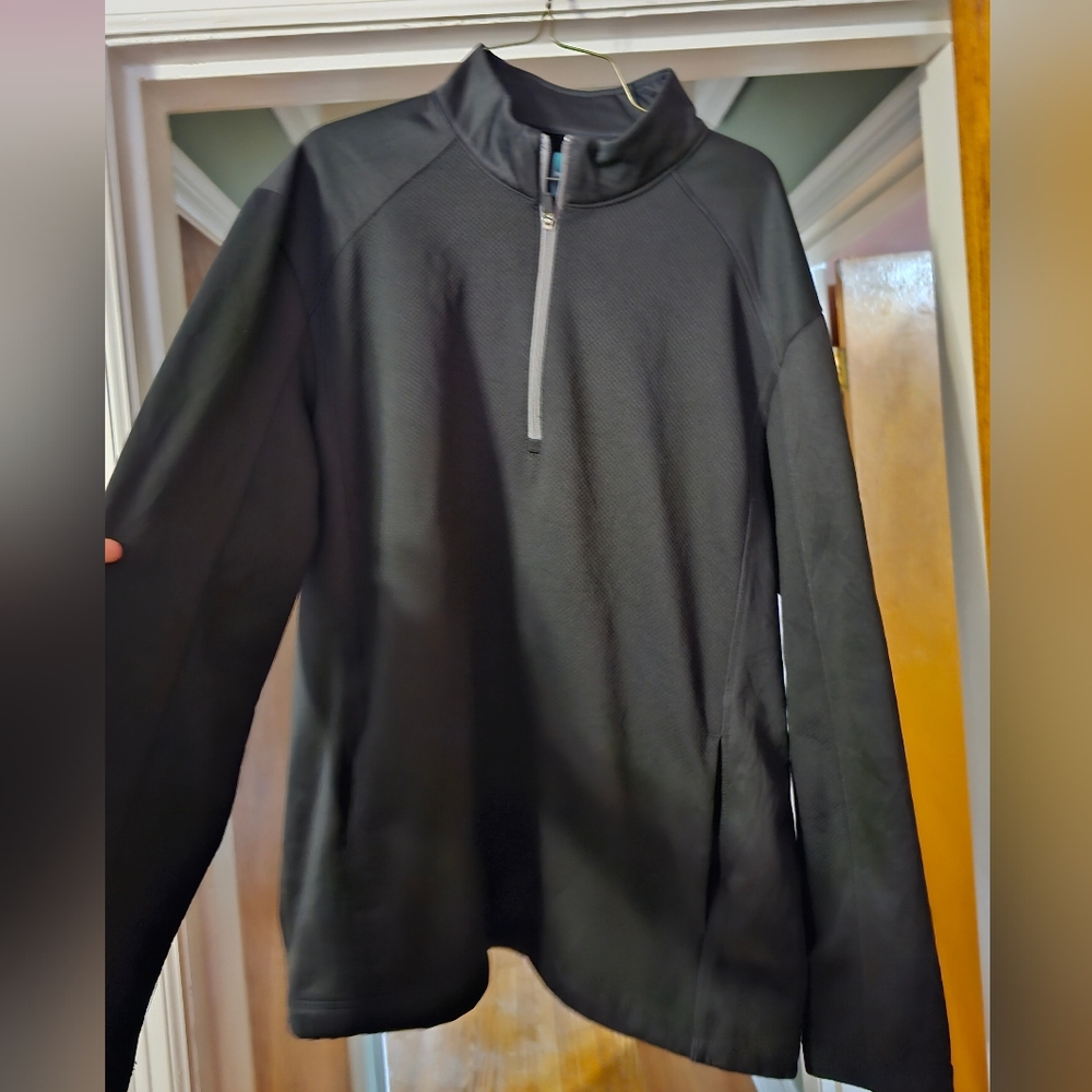 Xl mens pullover 1/4 zipper Black
